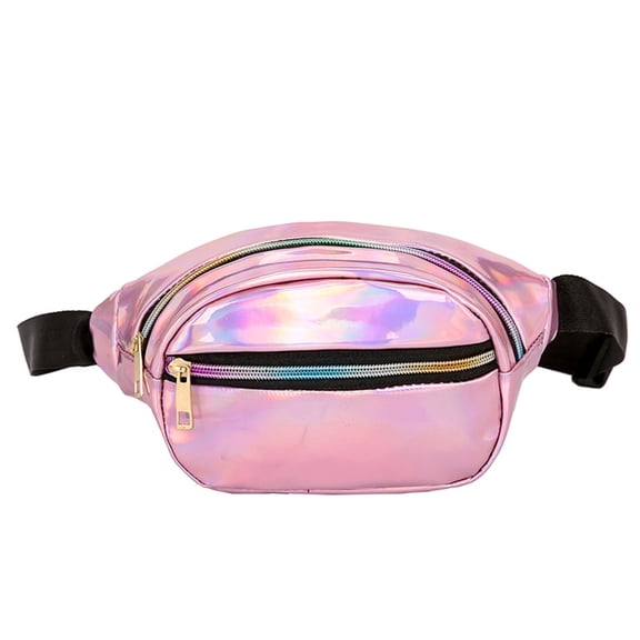 Narrster 1PC Waterproof Fanny Pack Chic Casual Zipper Waist Bag for Traveling Outdoor Sports (Pink)