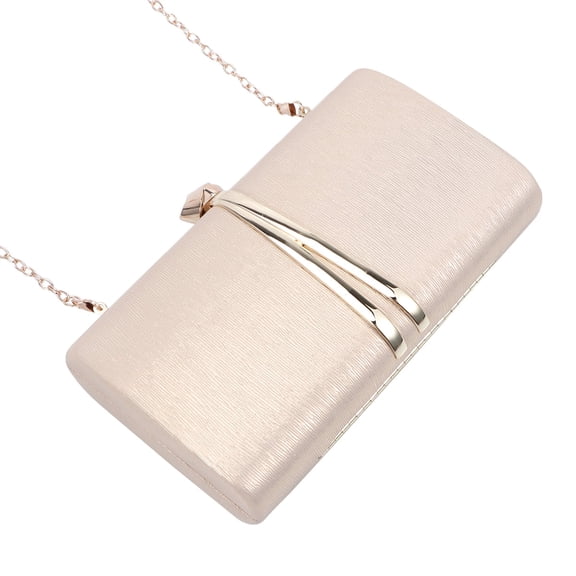 Narrster 1pc Evening Bag Handbag Wedding Party Handbag Clutch Bag Purse Simple Embossing for Women Ladies (Golden)
