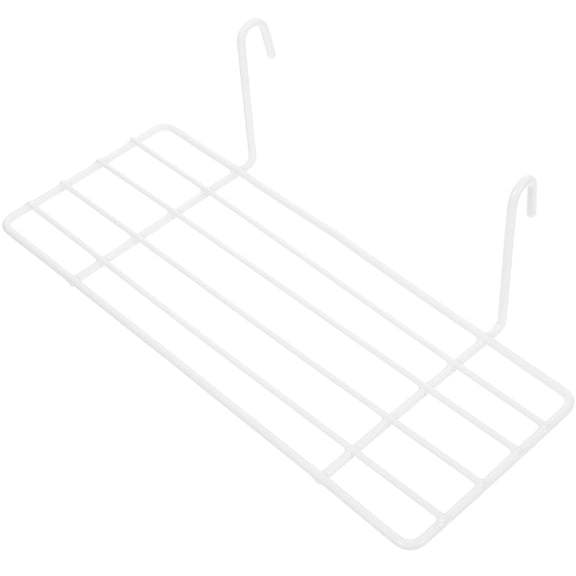 HONITANO Wall Mountable Storage Basket Rack White 1Set