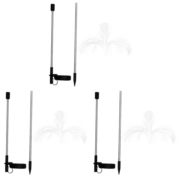 Narrster 3pcs Outdoor Solar Light 2-layer Jellyfish Light Front Yard Decoration Lighting