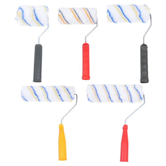 HONITANO 5Pcs Roller Brush for Painting with Durable Fiber Material Suitable for Art and Craft
