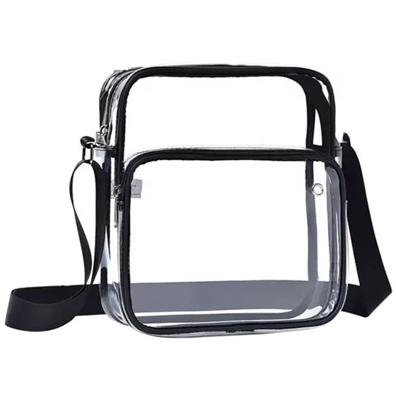 Narrster Clear Storage Bag Transparent Crossbody Purse Clear Bag Women Portable Purse Adjustable Bag