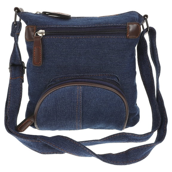 Narrster Denim Crossbody Bag Shoulder Bag Casual Front Pocket Handbag for Women (Cowboy Blue)