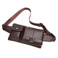 thumbnail image 1 of Narrster Men Multifunction Casual Wasit Bag Crossbody Chest Bag Vintage Fanny Pack Waist Pouch Brown, 1 of 11
