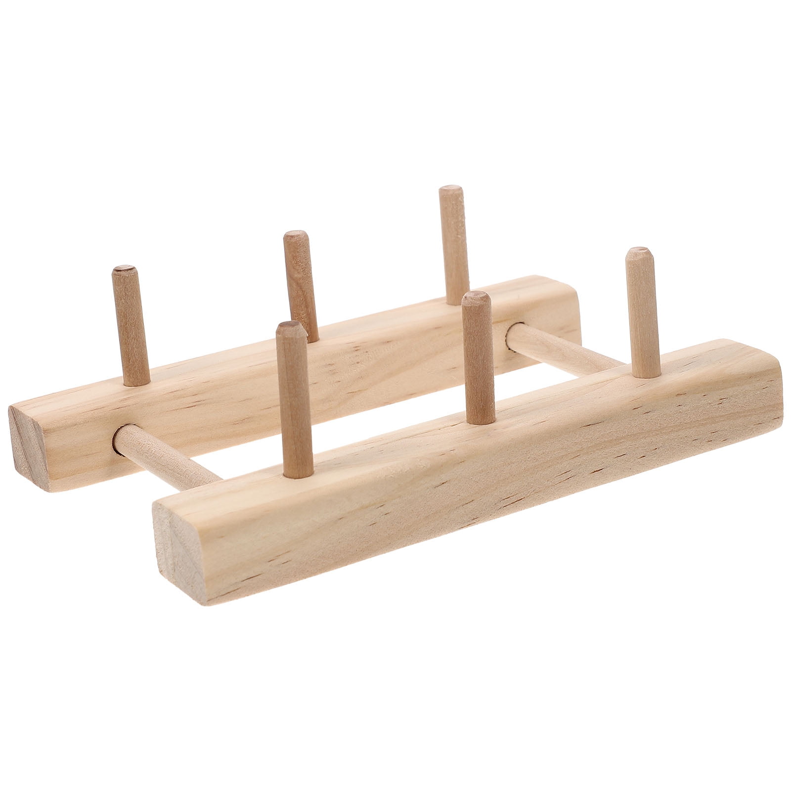 Narrster Wooden Spool Holder Household Spool Storage Rack Solid Sewing Thread Rack