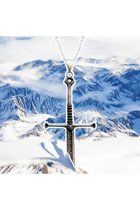 Narsil Broken Sword Necklace - Lord of The Rings Aragorn - Unisex Chain