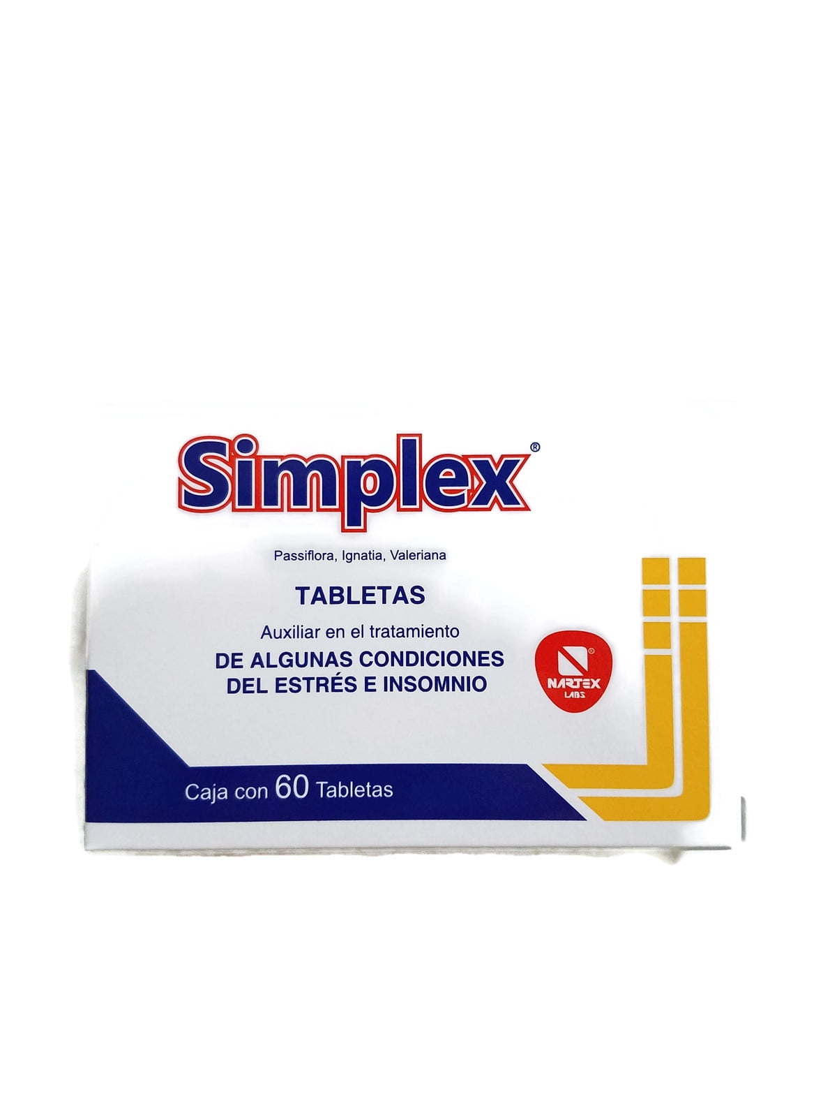 Nartex Simplex Homeopathic Sedative Tablets, 60 Count