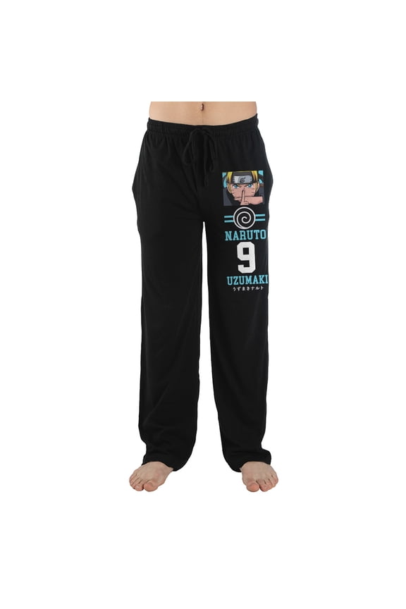 Naruto 07 Anime Cartoon CharacterBlack Sleep Pajama Pants -XL