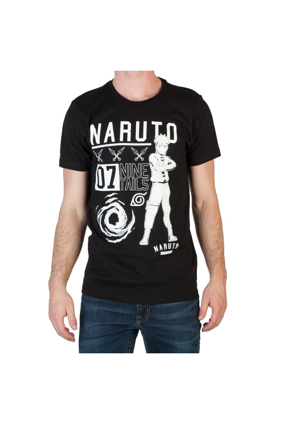 Naruto 07 Nine Tails Black T-Shirt-M