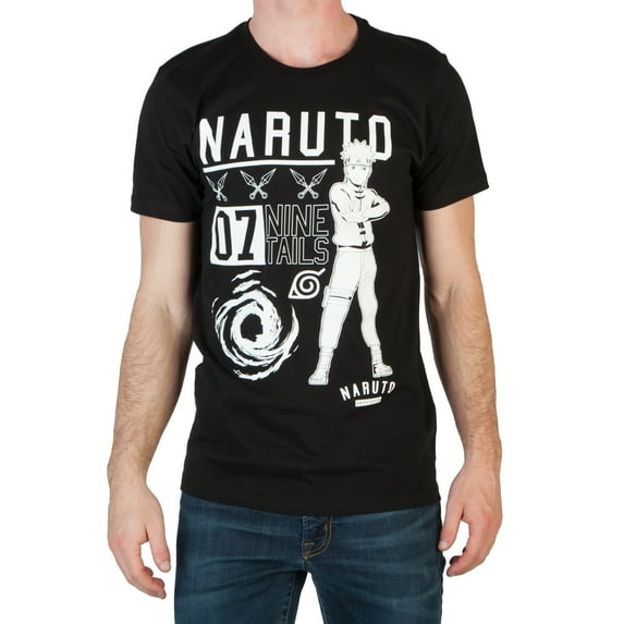 Naruto 07 Nine Tails Black T-Shirt-S