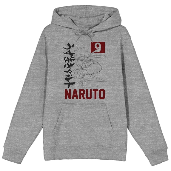 Naruto 09 Athletic Heather Graphic Hoodie - 3XL