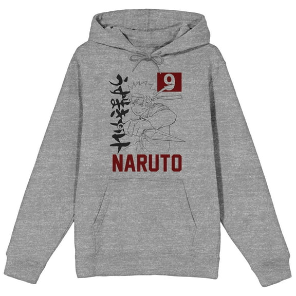 Naruto 09 Athletic Heather Graphic Hoodie- M