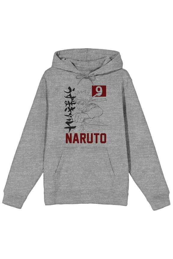 Naruto 09 Athletic Heather Graphic Hoodie - XL