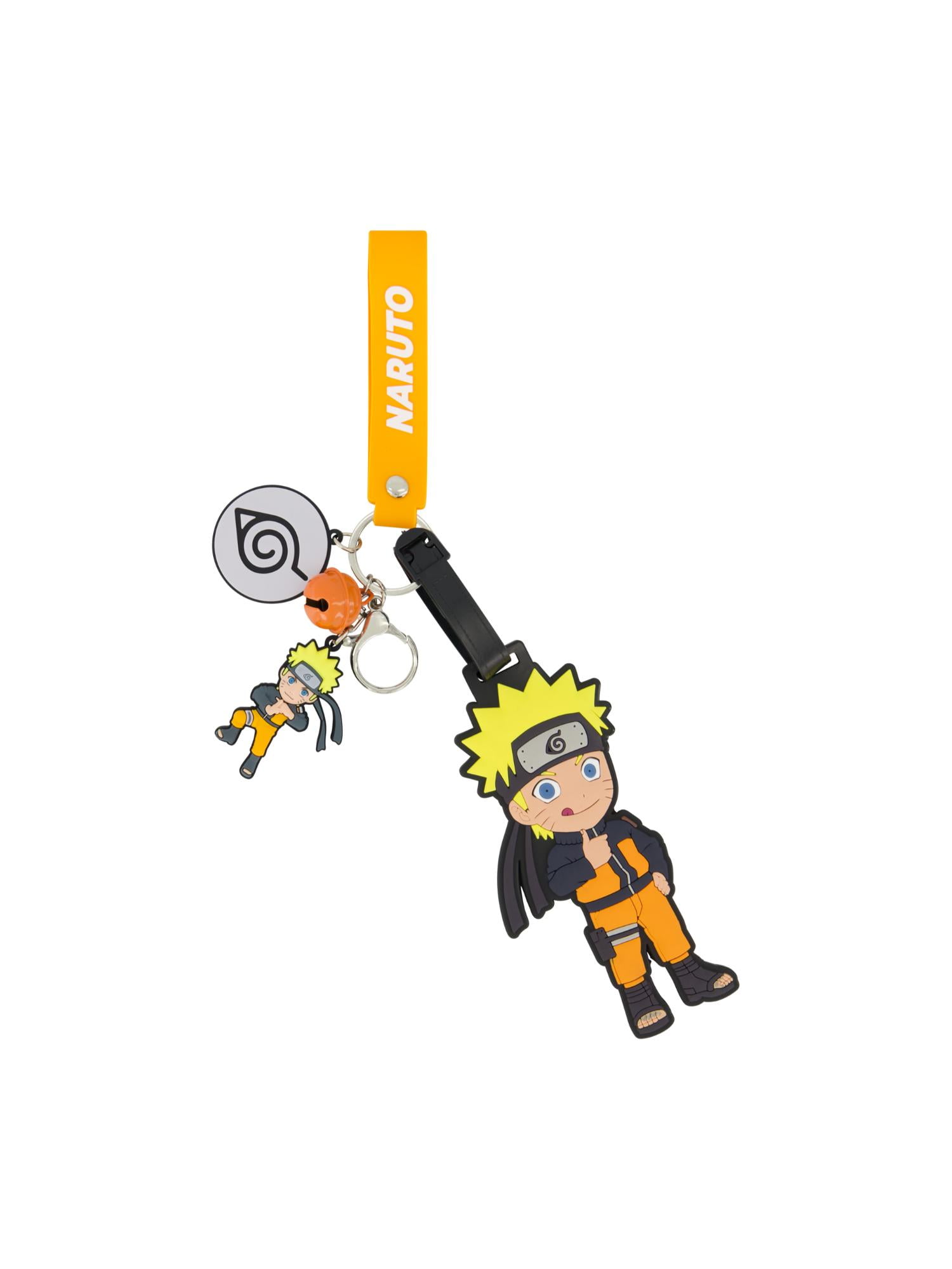 Naruto 2-Piece Suitcase ID Tag and Lanyard Set with Adjustable Straps, Shippuden, Multi, One Size
