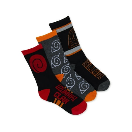 Naruto 3 Pack Crew Socks