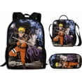 thumbnail image 1 of Naruto 3d Prints Anime Backpack Set Cartoon Stylish Backpack With Lunch Box For Outdoor Travel And Casual, 1 of 6