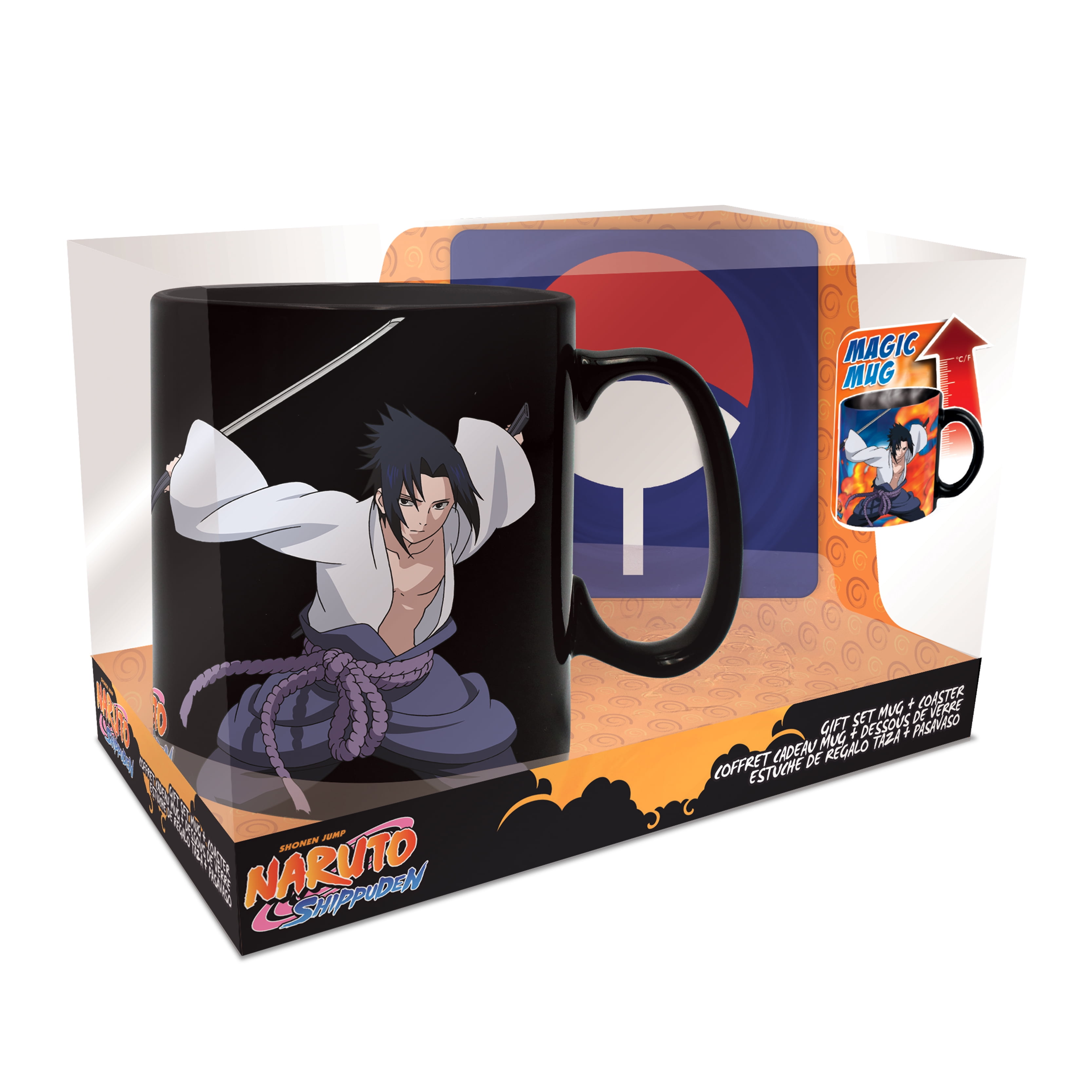 Shippuden & Sasuke Magic Mug & Coaster Gift Set