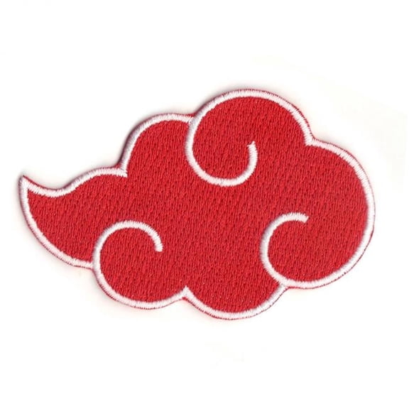 Naruto 849542 4 x 2 in. Naruto Shippuden Akatsuki Cloud Iron on Patch