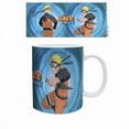 thumbnail image 1 of Naruto 872299 11 oz Naruto Uzumaki Poses Ceramic Mug, White & Blue, 1 of 1