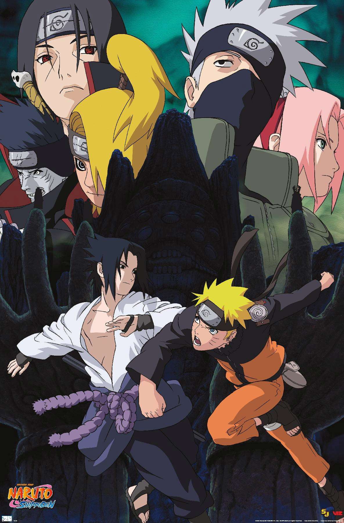 Naruto Shippuden Characters Anime Poster