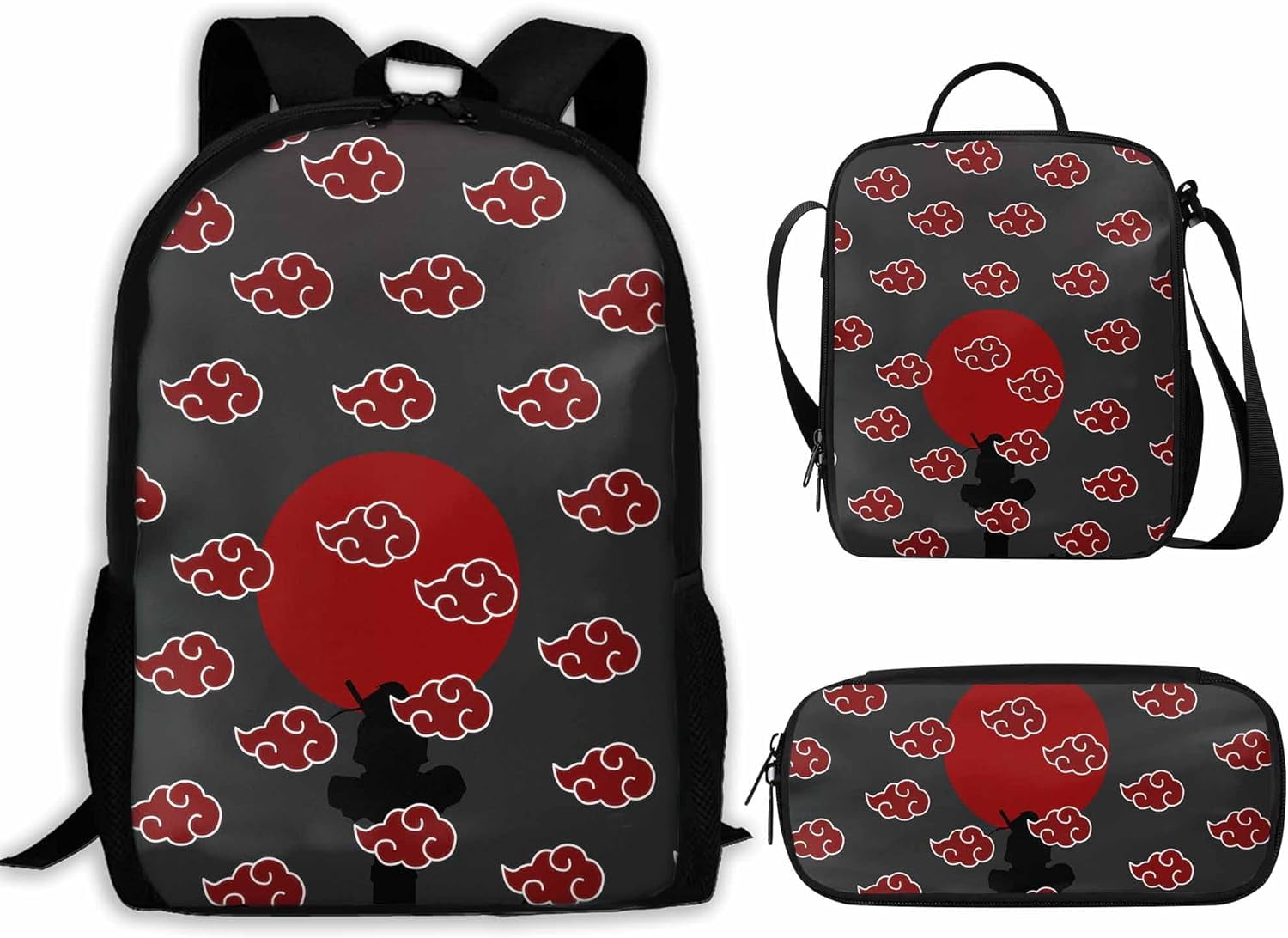 Naruto Akatsuki Cloud 16 Backpack Set ZHH Walmart