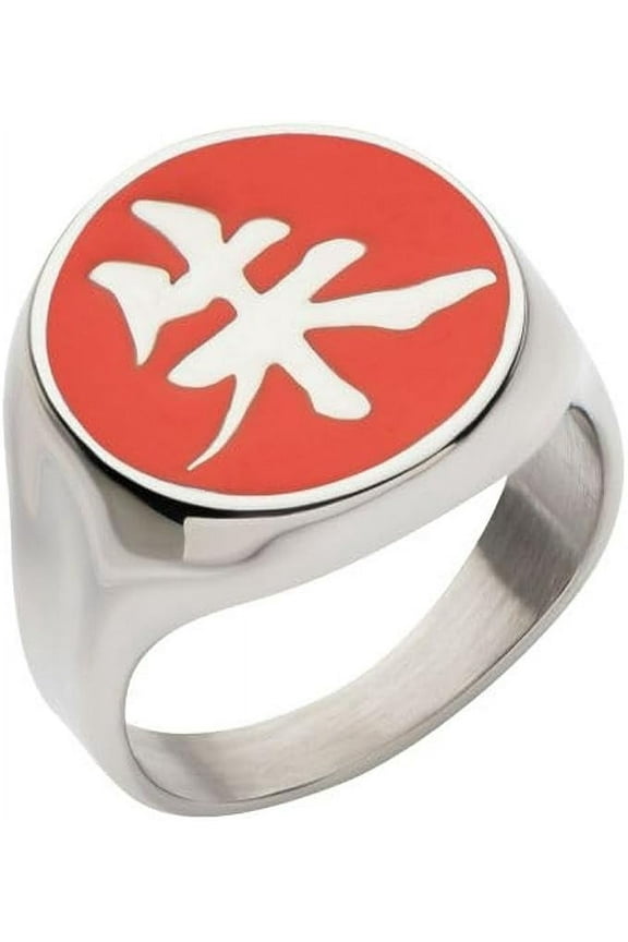 Naruto Akatsuki Itachi Signet Ring - Masashi Kishimoto Merchandise, 316L Steel Ring, Size - 12"