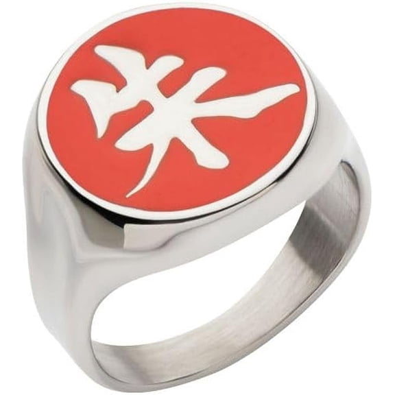Naruto Akatsuki Itachi Signet Ring - Masashi Kishimoto Merchandise Collectible Ring, Size - 11