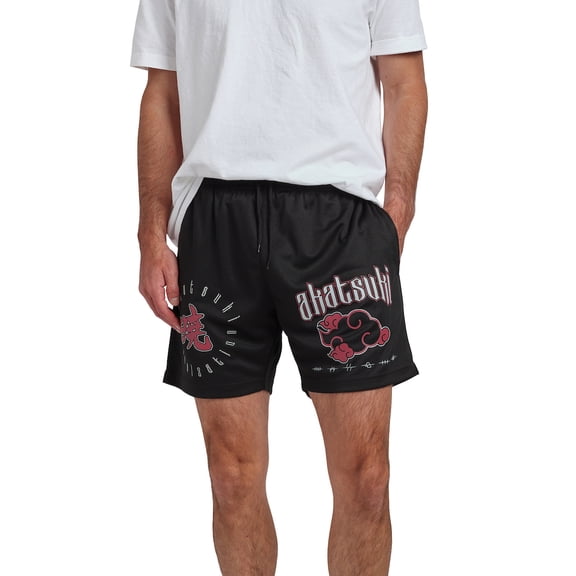 Naruto Akatsuki Men’s Black Lounge Shorts  Xl