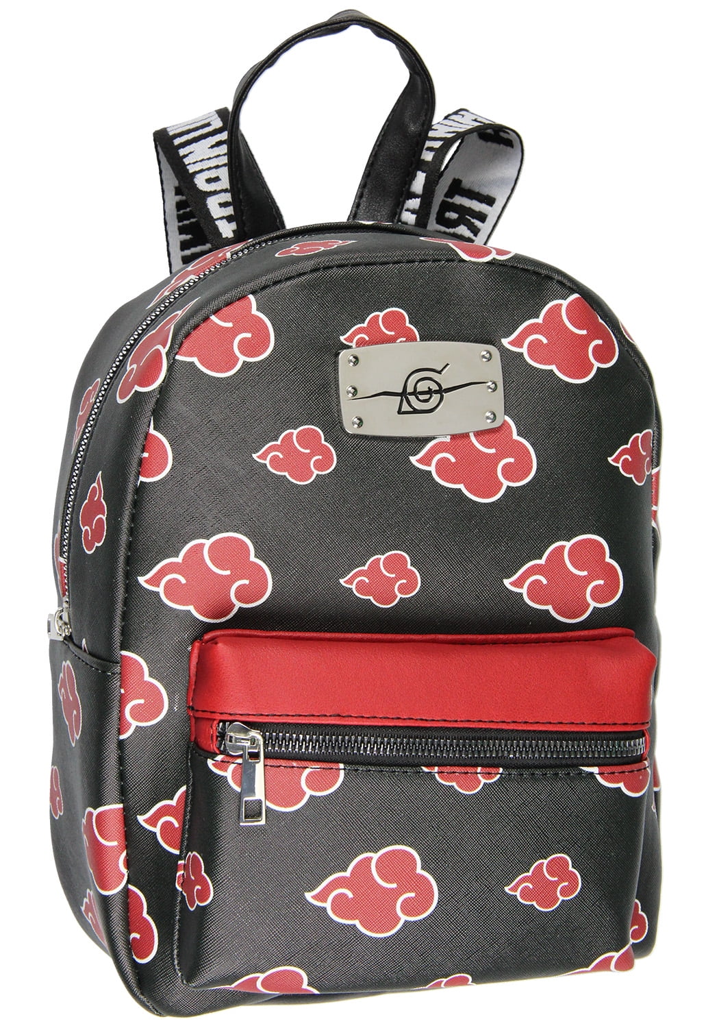 Seven Times Six Naruto Mini Backpack, Akatsuki Red Cloud Faux