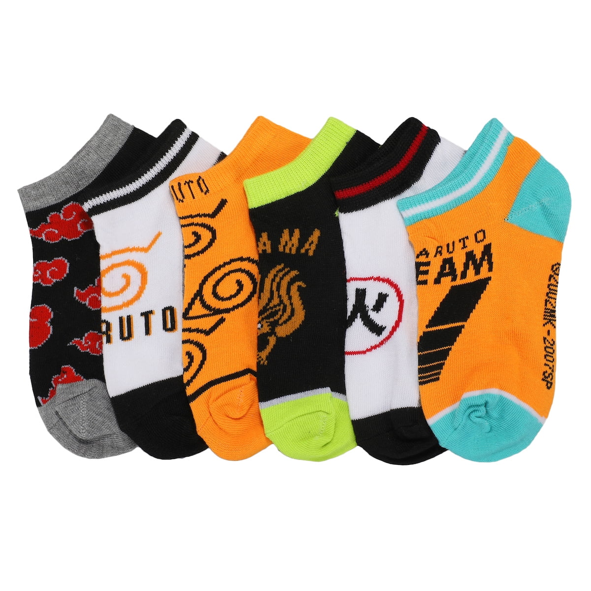 Naruto Anime Colorblock Casual Ankle Socks For Men 5-pack : Target