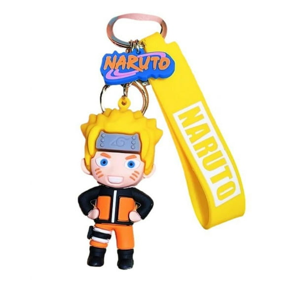 Naruto Anime Character Silicone 3D Charm Keychain Keyring