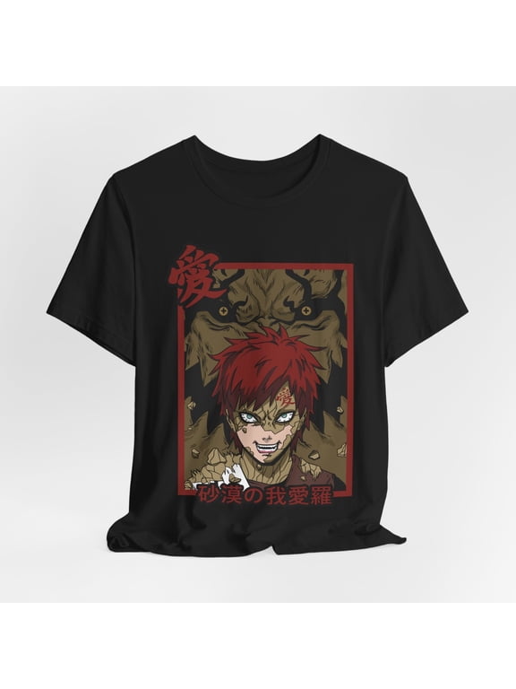 Naruto Anime Manga T-Shirt, Gaara Tee Sizes S-5Xl GooGate