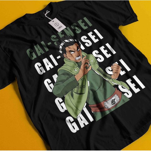 Naruto Anime Manga T-Shirt, Might Guy Tee Sizes S-5Xl GooGate