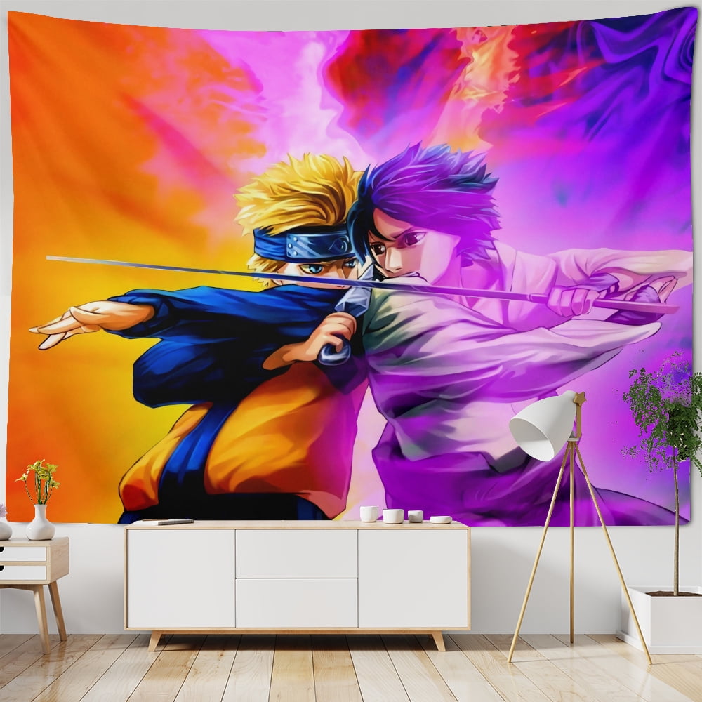 Naruto Anime Tapestrys For Bedroom Decor Studio Booth Props Photo Backdrops Fabric Wall Hanging Decor Wall Decoration Bedroom Living Room Dorm Home Decor Walmart