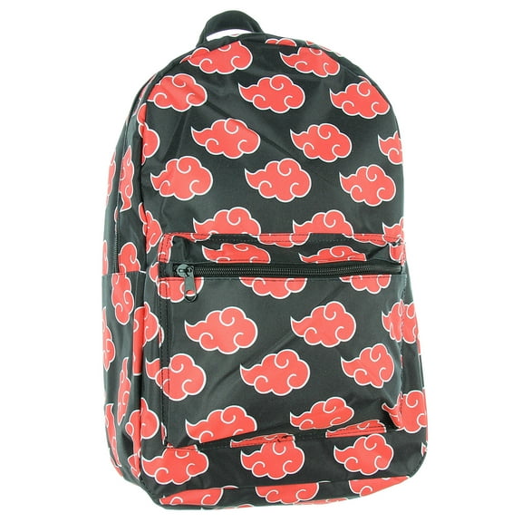 Naruto Backpack Shippuden Akatsuki Red Clouds All Over Print Travel Laptop Backpack 17"