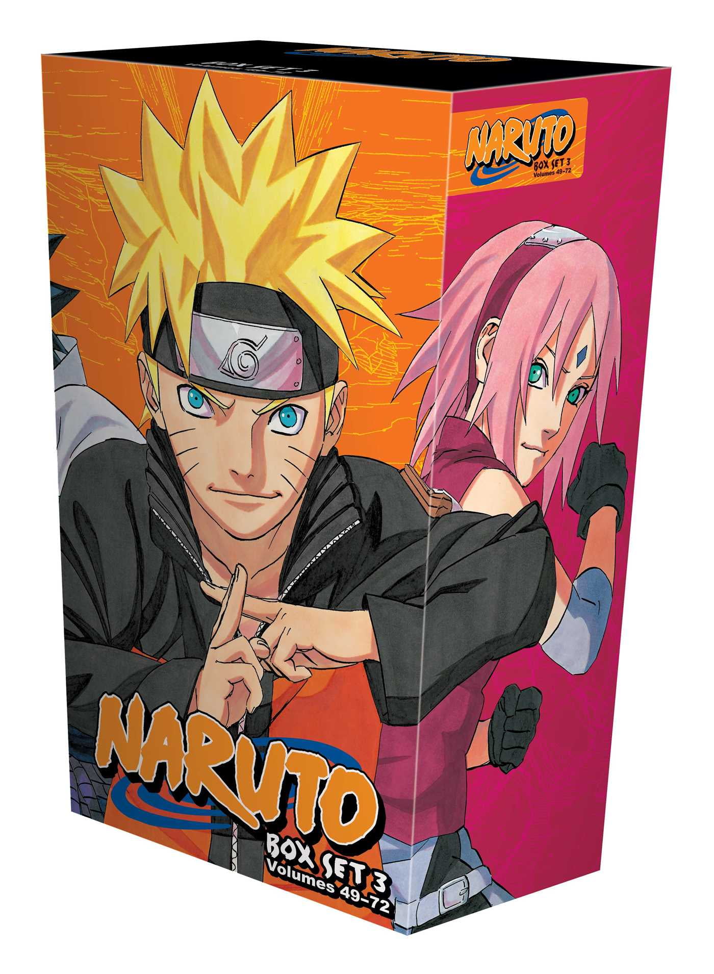 Naruto Graphic Novels Box Set 3: Volumes 49-72 with Premium