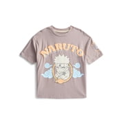 Naruto Boys Cotton Graphic T-Shirt with Short Sleeves, Sizes XS-2XL
