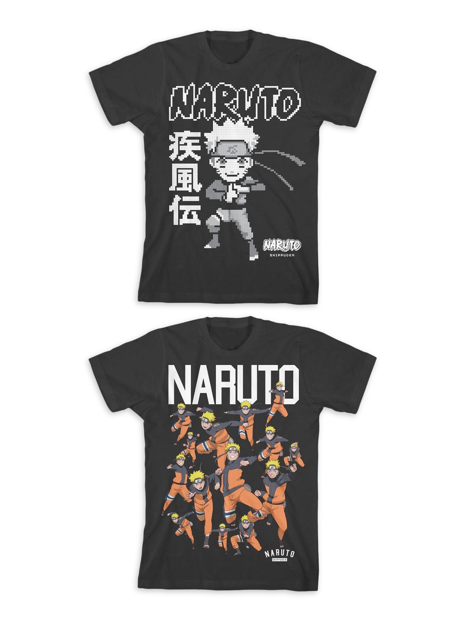 Naruto Anime Character & Logo Crew Neck Short Sleeve Boy's White  T-shirt-medium : Target