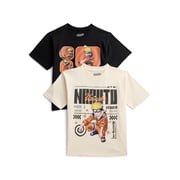Boys Cotton Graphic Tee with Short Sleeves, 2-Pack, Sizes XS-2XL