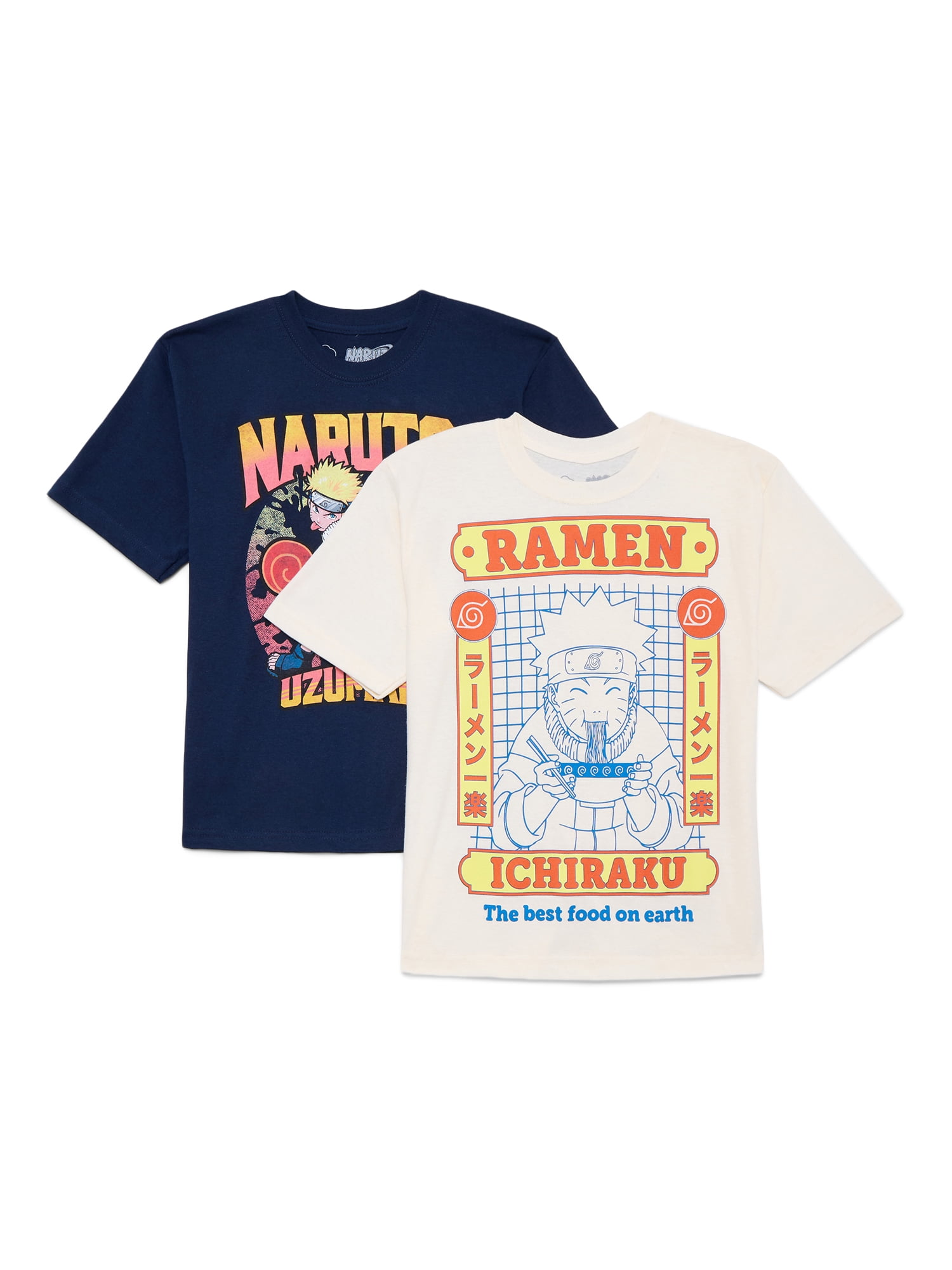 Boys Cotton Graphic Tee with Short Sleeves, 2-Pack, Sizes XS-2XL