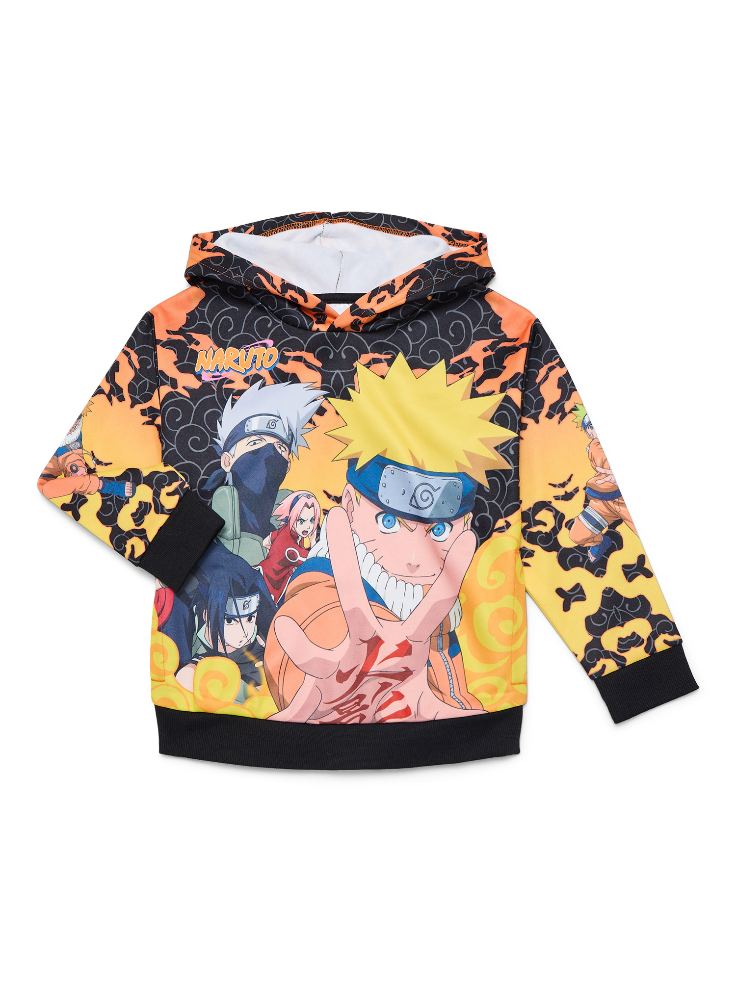 Naruto Boys Sublimated Graphic Hoodie, Sizes 4-18