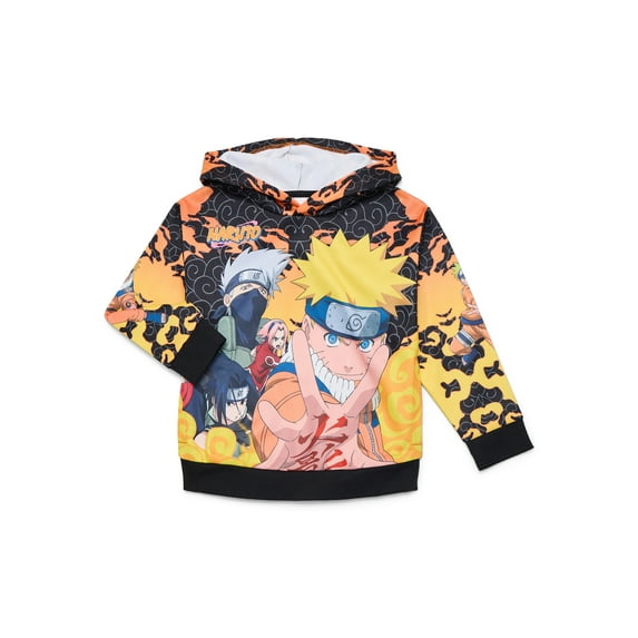 Naruto Boys Sublimated Graphic Hoodie, Sizes 4-18