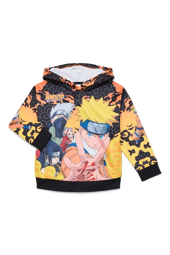 Naruto Boys Sublimated Graphic Hoodie, Sizes 4-18
