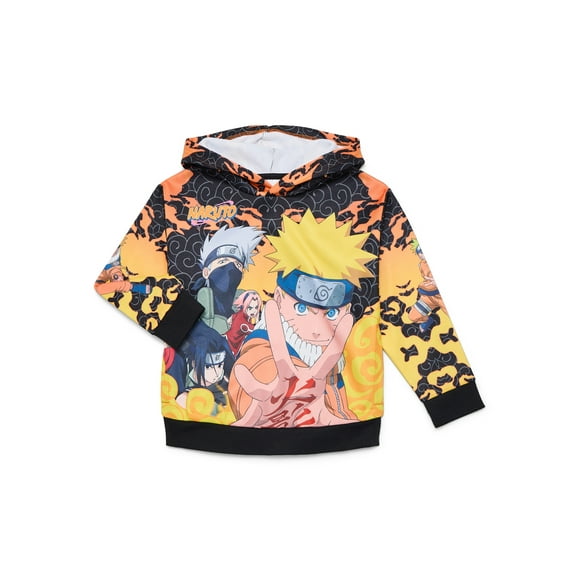 Naruto Boys Sublimated Graphic Hoodie, Sizes 4-18