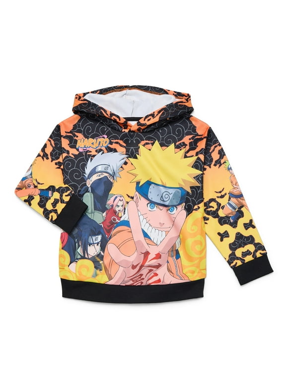 Naruto Boys Sublimated Graphic Hoodie, Sizes 4-18