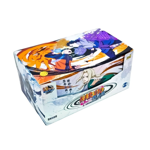 Naruto Card Booster Box - Official CCG TCG Trading Collectible Cards, Tier 4, 10 Unique Cards, 18 Packs per Box, 5 Cards per Pack (90 Cards per Box)