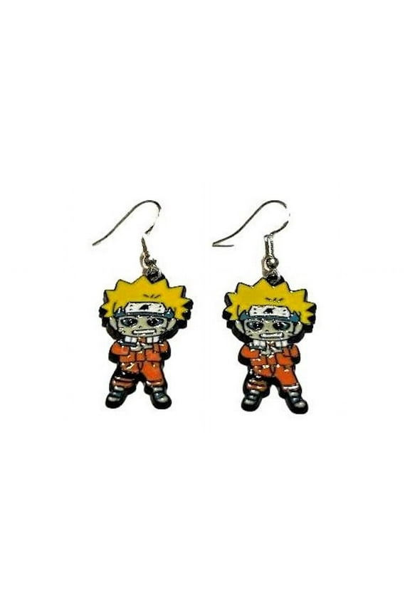 Naruto Character Enamel Metal Themed French Wire Earrings