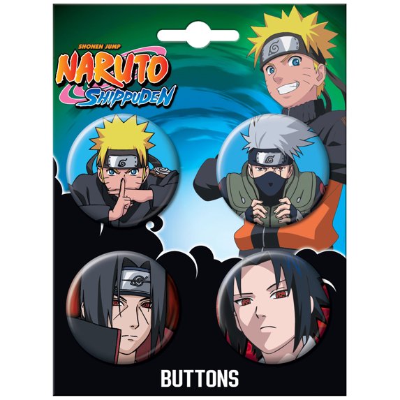 Naruto Characters 4-Button Set