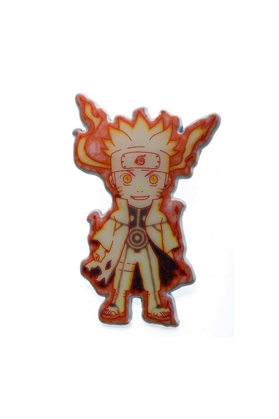 Naruto Chibi Flaming Pin - Officially Licensed Original, The Young Ninja Chibi Flaming Enamel Pin