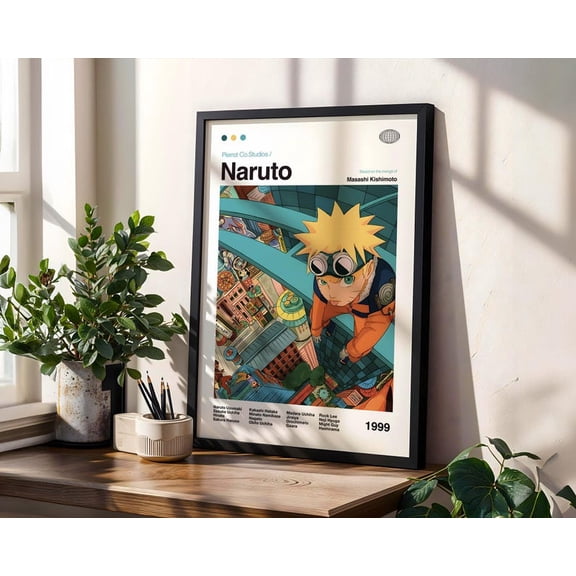 Naruto City View Adventure Scene, Anime Decor Gift Idea For Fan Space – Size 24x36 Unframed Poster
